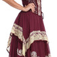 Sakkas Batik Corset Style Bodice Handkerchief Hem Dress