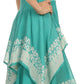 Sakkas Batik Corset Style Bodice Handkerchief Hem Dress