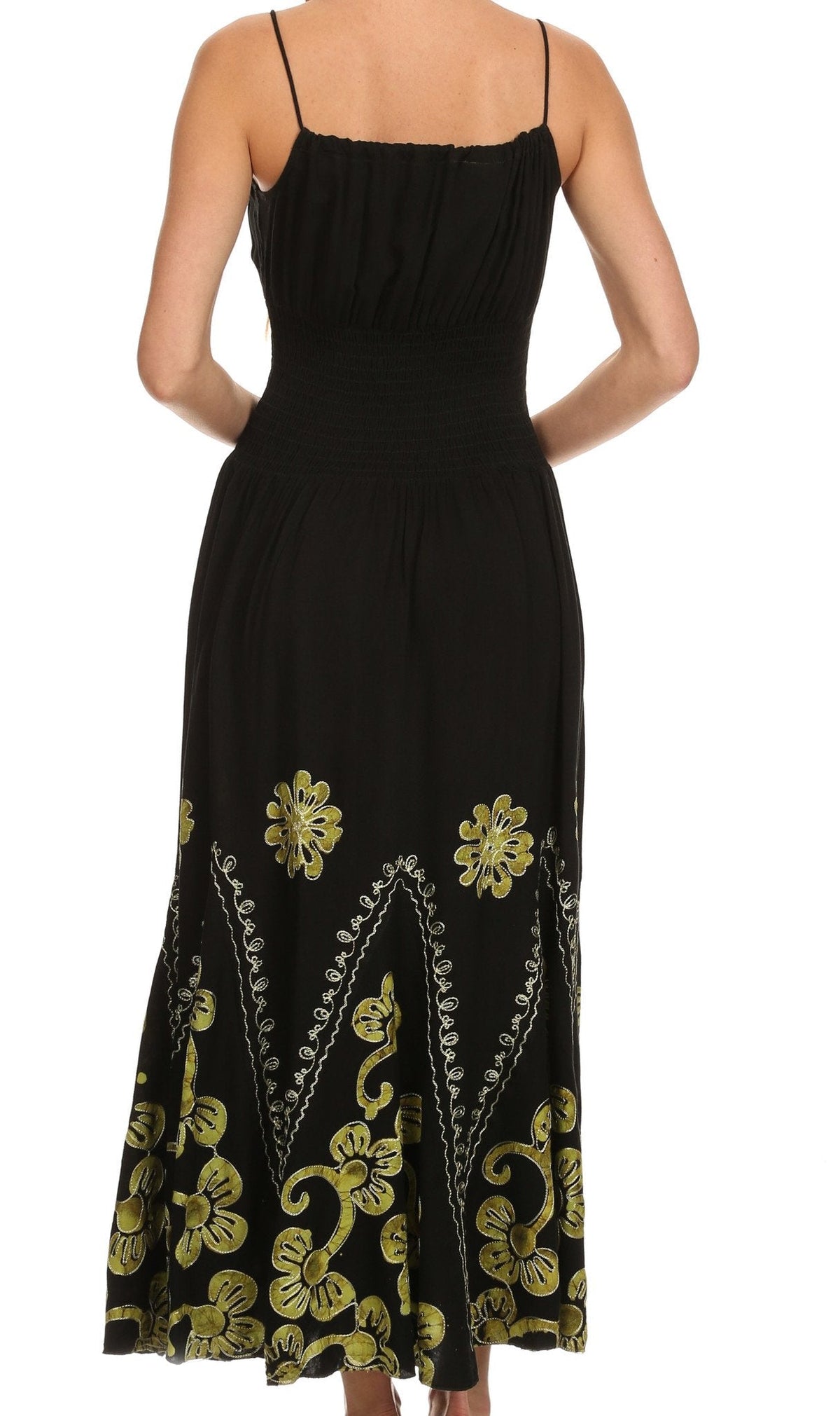 Vestido con bordados Batik de Sakkas con cintura imperio