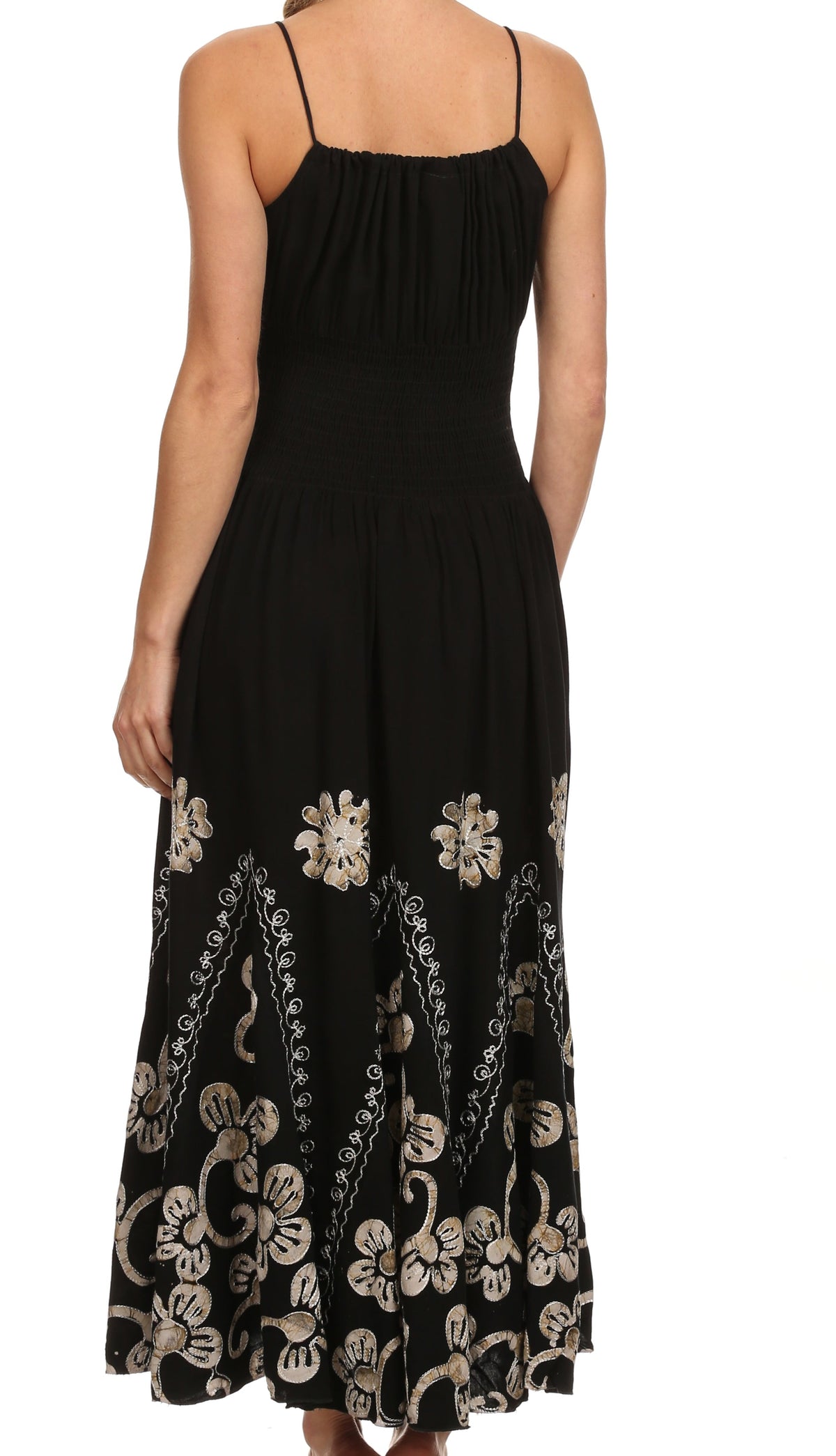 Vestido con bordados Batik de Sakkas con cintura imperio