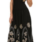 Vestido con bordados Batik de Sakkas con cintura imperio