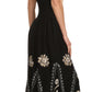 Vestido con bordados Batik de Sakkas con cintura imperio