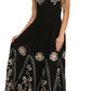 Vestido con bordados Batik de Sakkas con cintura imperio