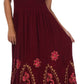 Vestido con bordados Batik de Sakkas con cintura imperio