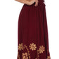 Vestido con bordados Batik de Sakkas con cintura imperio