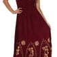 Vestido con bordados Batik de Sakkas con cintura imperio