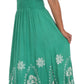 Vestido con bordados Batik de Sakkas con cintura imperio