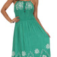 Vestido con bordados Batik de Sakkas con cintura imperio