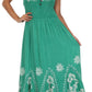 Vestido con bordados Batik de Sakkas con cintura imperio