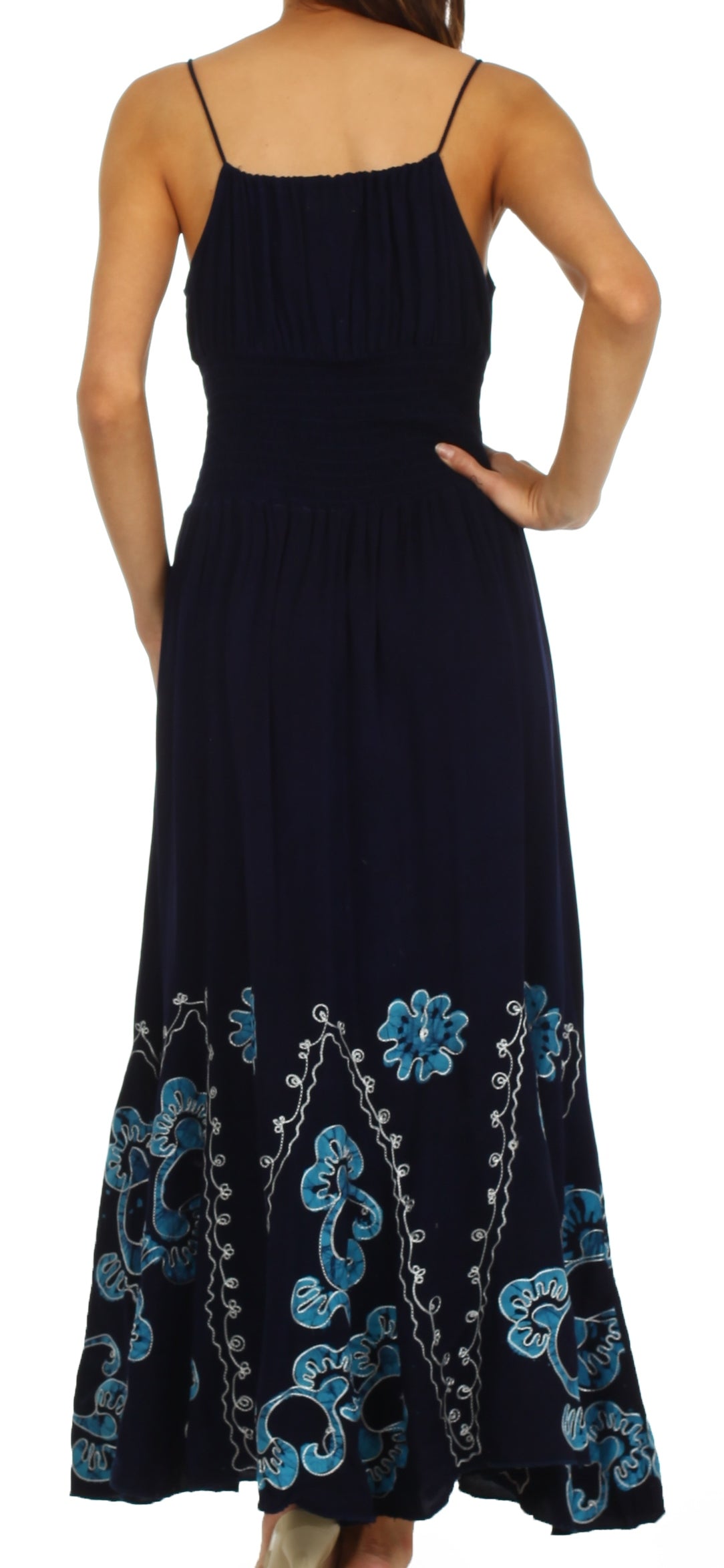 Vestido con bordados Batik de Sakkas con cintura imperio