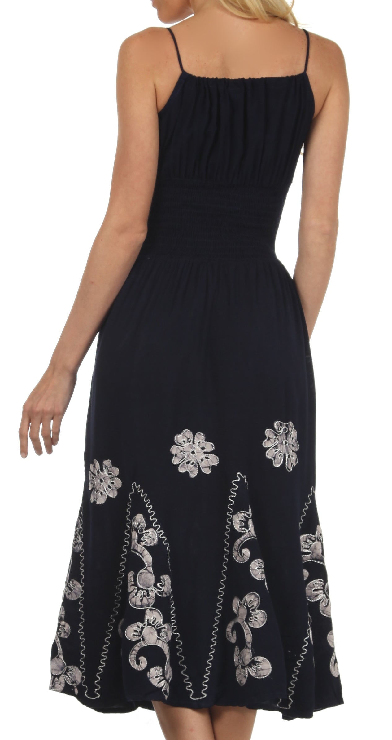 Vestido con bordados Batik de Sakkas con cintura imperio