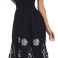 Vestido con bordados Batik de Sakkas con cintura imperio