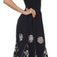Vestido con bordados Batik de Sakkas con cintura imperio