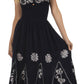 Vestido con bordados Batik de Sakkas con cintura imperio