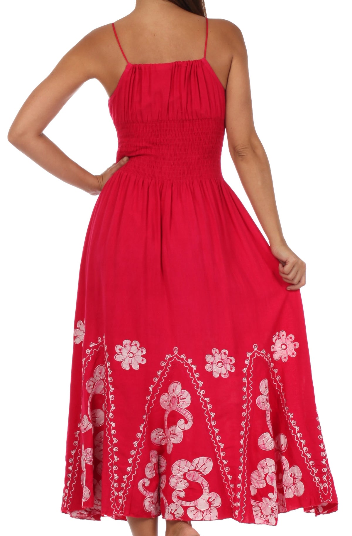 Vestido con bordados Batik de Sakkas con cintura imperio