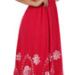 Vestido con bordados Batik de Sakkas con cintura imperio