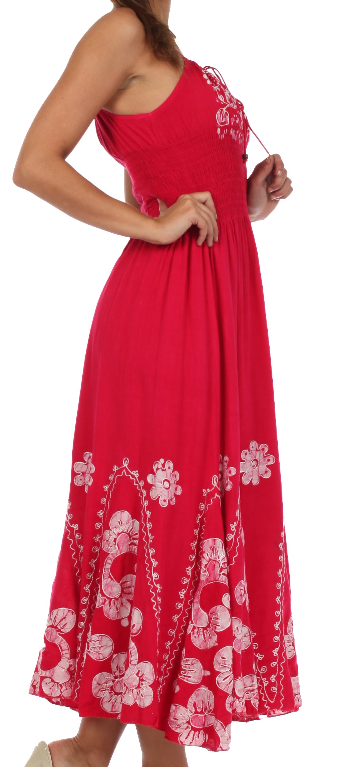 Vestido con bordados Batik de Sakkas con cintura imperio