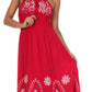 Vestido con bordados Batik de Sakkas con cintura imperio