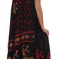 Sakkas Moon and Stars Batik Caftan Tank Dress / Cover Up