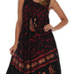 Sakkas Moon and Stars Batik Caftan Tank Dress / Cover Up