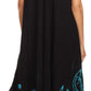 Sakkas Moon and Stars Batik Caftan Tank Dress / Cover Up