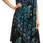 Sakkas Moon and Stars Batik Caftan Tank Dress / Cover Up