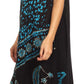 Sakkas Moon and Stars Batik Caftan Tank Dress / Cover Up