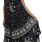 Sakkas Moon and Stars Batik Caftan Tank Dress / Cover Up