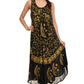 Sakkas Moon and Stars Batik Caftan Tank Dress / Cover Up