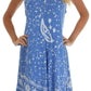 Sakkas Moon and Stars Batik Caftan Tank Dress / Cover Up