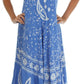Sakkas Moon and Stars Batik Caftan Tank Dress / Cover Up