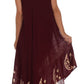 Sakkas Moon and Stars Batik Caftan Tank Dress / Cover Up