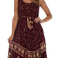 Sakkas Moon and Stars Batik Caftan Tank Dress / Cover Up
