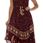 Sakkas Moon and Stars Batik Caftan Tank Dress / Cover Up