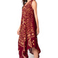Sakkas Moon and Stars Batik Caftan Tank Dress / Cover Up