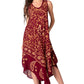 Sakkas Moon and Stars Batik Caftan Tank Dress / Cover Up