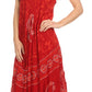 Sakkas Moon and Stars Batik Caftan Tank Dress / Cover Up