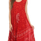 Sakkas Moon and Stars Batik Caftan Tank Dress / Cover Up