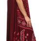 Sakkas Moon and Stars Batik Caftan Tank Dress / Cover Up
