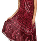 Sakkas Moon and Stars Batik Caftan Tank Dress / Cover Up