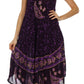 Sakkas Moon and Stars Batik Caftan Tank Dress / Cover Up