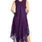 Sakkas Moon and Stars Batik Caftan Tank Dress / Cover Up