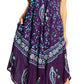 Sakkas Moon and Stars Batik Caftan Tank Dress / Cover Up