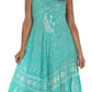 Sakkas Moon and Stars Batik Caftan Tank Dress / Cover Up