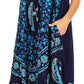 Sakkas Moon and Stars Batik Caftan Tank Dress / Cover Up