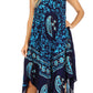 Sakkas Moon and Stars Batik Caftan Tank Dress / Cover Up