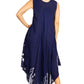 Sakkas Moon and Stars Batik Caftan Tank Dress / Cover Up