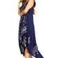 Sakkas Moon and Stars Batik Caftan Tank Dress / Cover Up