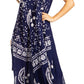 Sakkas Moon and Stars Batik Caftan Tank Dress / Cover Up
