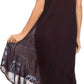 Sakkas Moon and Stars Batik Caftan Tank Dress / Cover Up